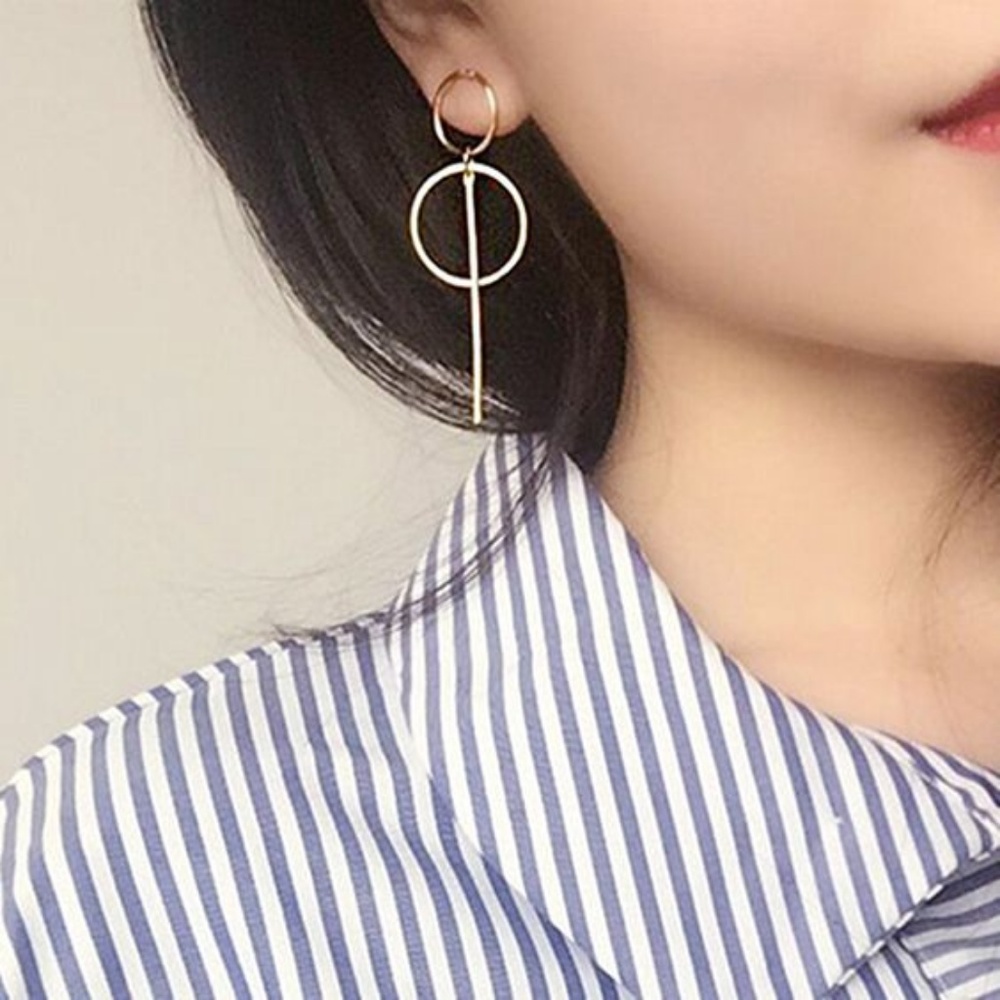 Circle Tassel Earrings